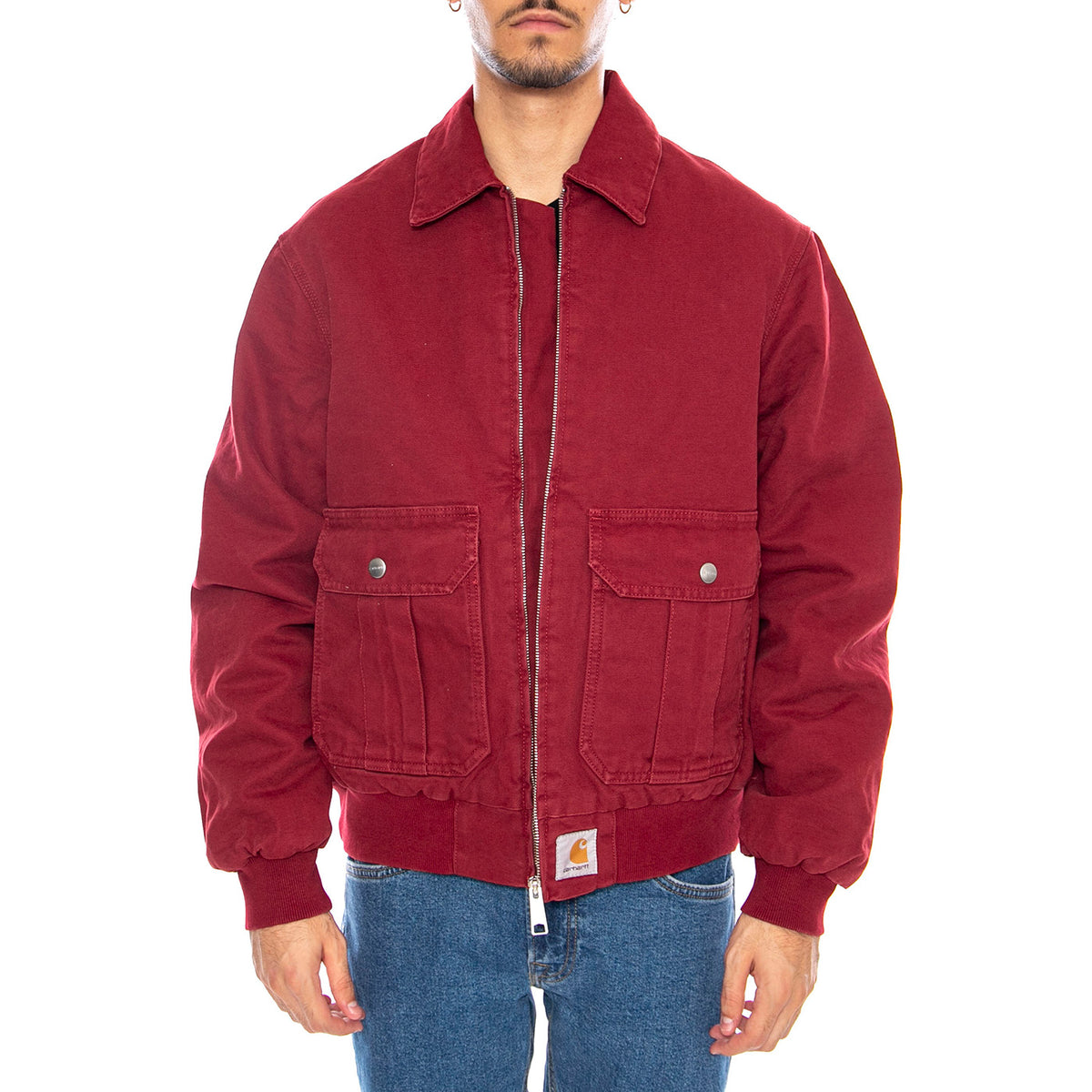 Stanton Jacket Scarlet - Giacca Uomo Rossa I035617.H806 . CARHARTT WIP 