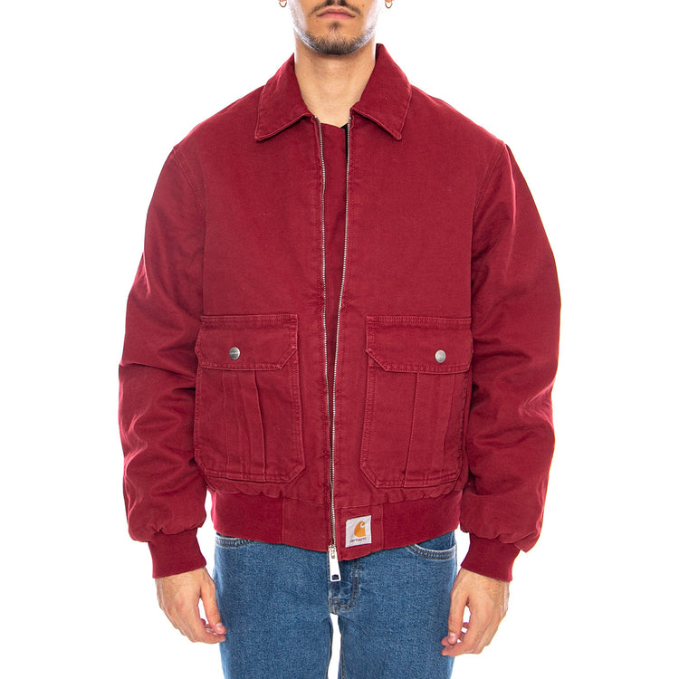Stanton Jacket Scarlet - Giacca Uomo Rossa I035617.H806 . CARHARTT WIP 