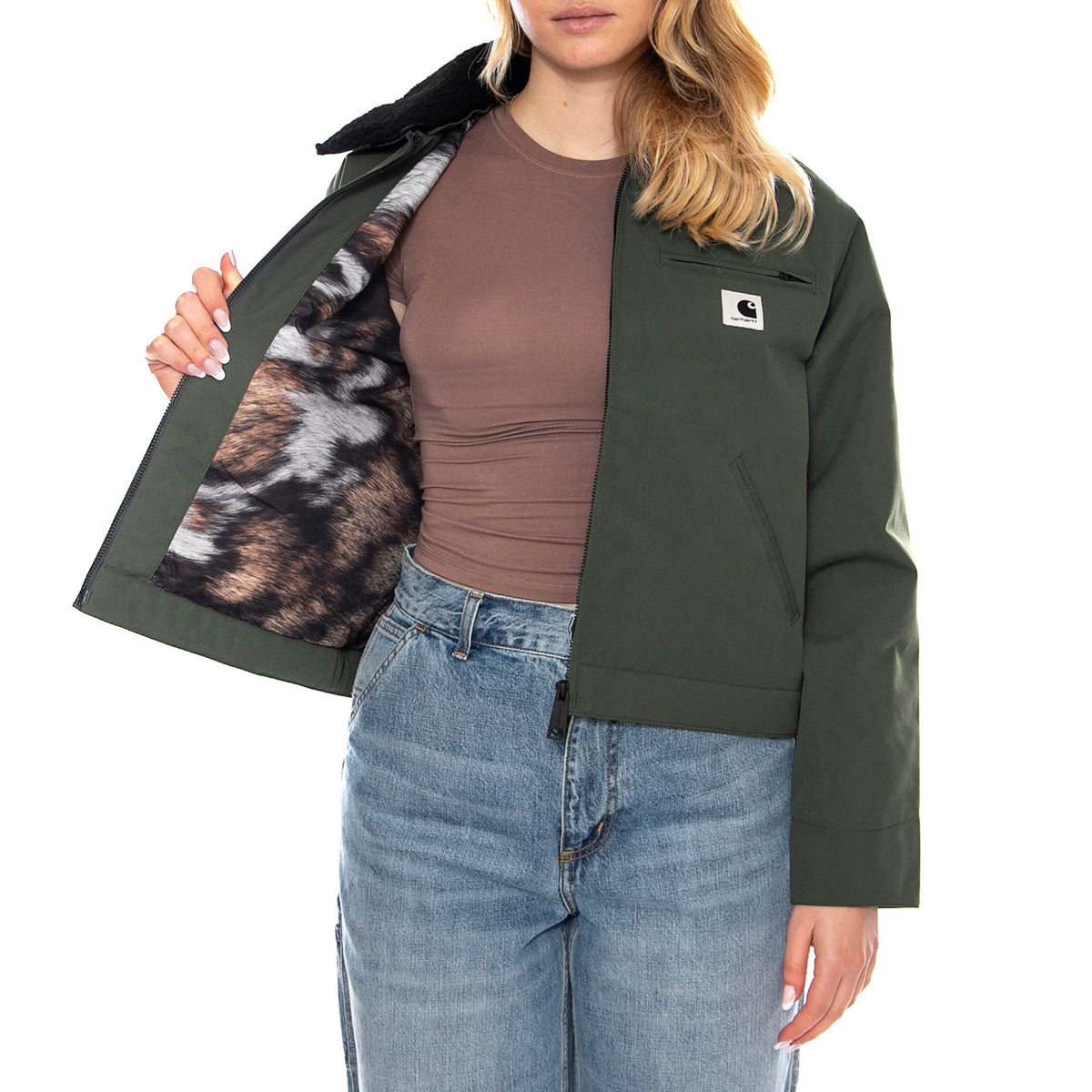 W Newkirk Jacket - Verde - Giacca Donna I035699_3CW_XX . CARHARTT WIP 