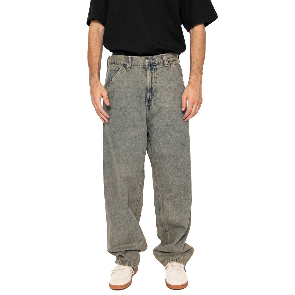 OG Single Knee Pant Blue / Leather - Pantaloni Uomo Blu I035819.3FUGD . CARHARTT WIP 