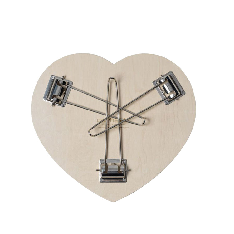 Heart Folding Table Black / White - Tavolino con Logo e Gambe Pieghevoli Nero I035830.0D2XX . CARHARTT WIP 