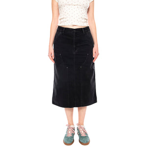 W' Double Knee Skirt Denim - Gonna Longuette Donna Blu I035880_89_06 . CARHARTT WIP 