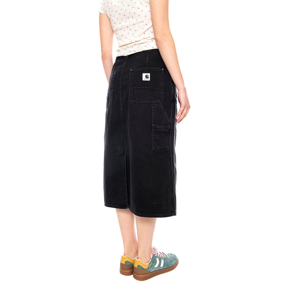 W' Double Knee Skirt Denim - Gonna Longuette Donna Blu I035880_89_06 . CARHARTT WIP 