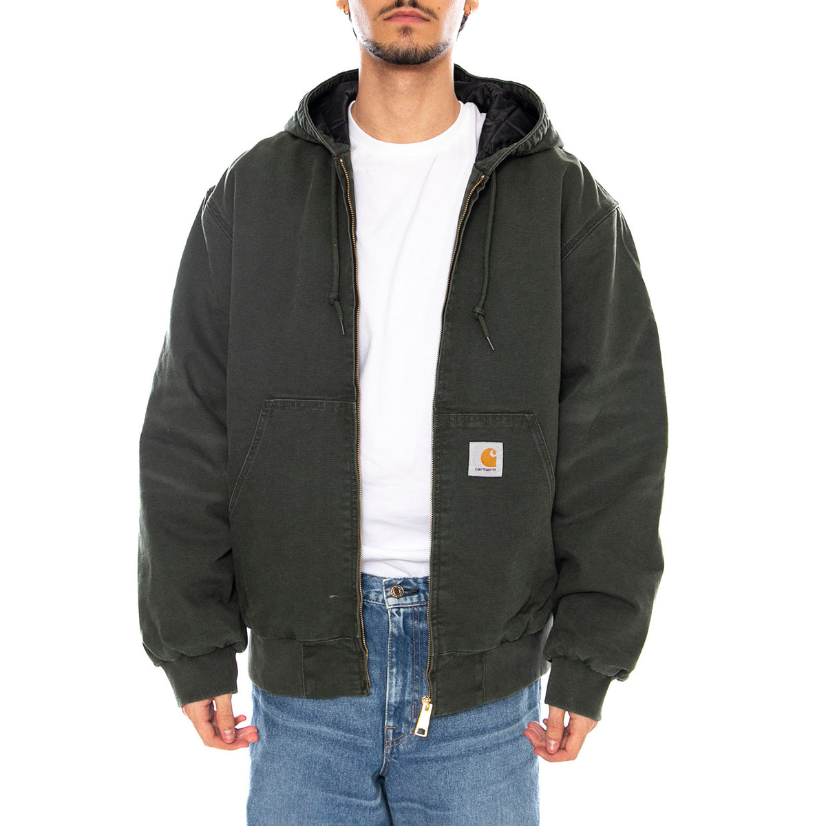 OG Active Jacket Olive - Giacca con Cappuccio Uomo Verde I035891.494O . CARHARTT WIP 