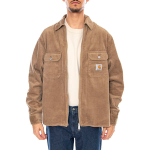 Reynold Shirt Jac Leather - Giacca Uomo Marrone I036049.8Y02 . CARHARTT WIP 