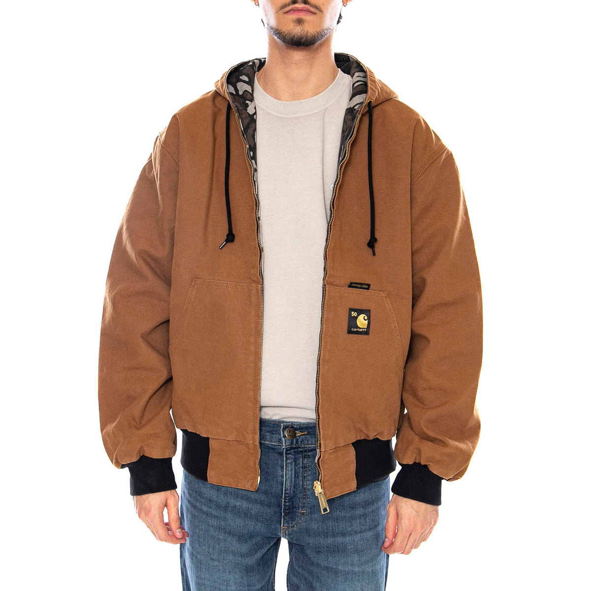 50 Years Anniversary OG Active Jacket Canvas Hamilton Brown / Camo Trebark - Giacca Uomo Marrone I036412.3GK02 . CARHARTT WIP 