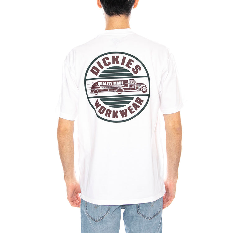Dickies Circle Tee SS -- Maglietta Uomo Bianca DK0A87QL0WH1 . DICKIES 