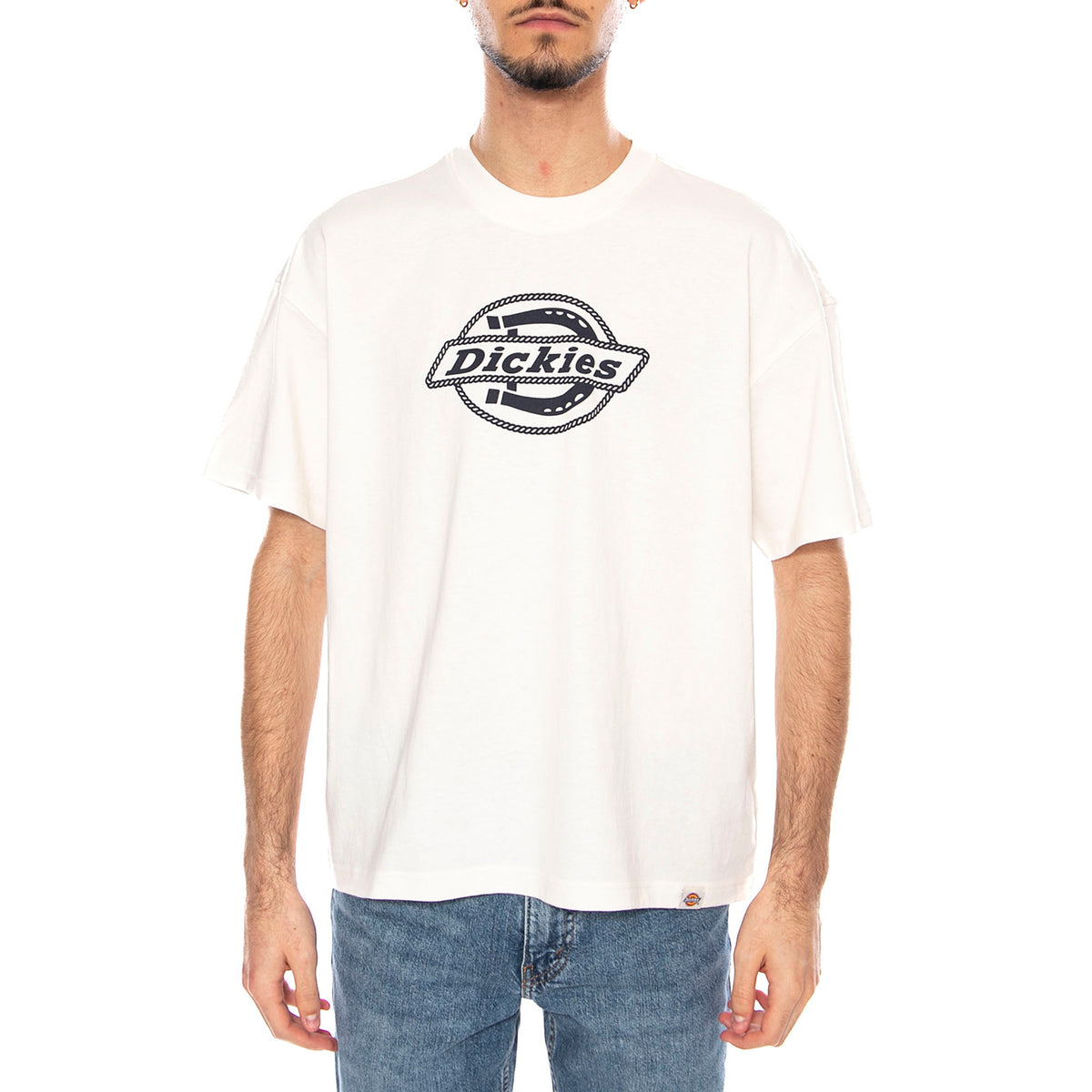 Forth Shaw Tee Ss Egret -- Maglietta Girocollo Uomo Bianca DK0A87QSC481 . DICKIES 