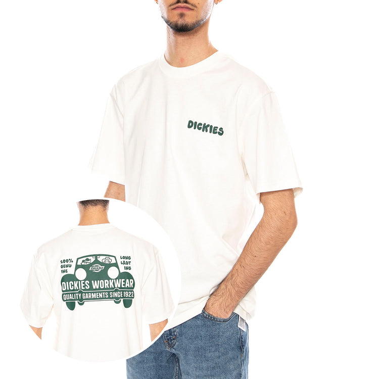 Gordonsville Tee Ss Egret -- Maglietta Girocollo Uomo Bianca DK0A87QUC481 . DICKIES 