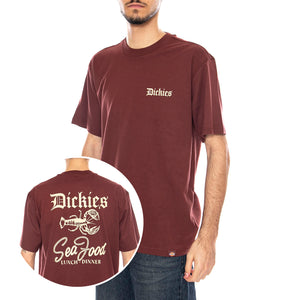 Dickies Diner SS Maglietta -- Maglietta Uomo Bordeaux (Andorra) DK0A87QXL161 . DICKIES 
