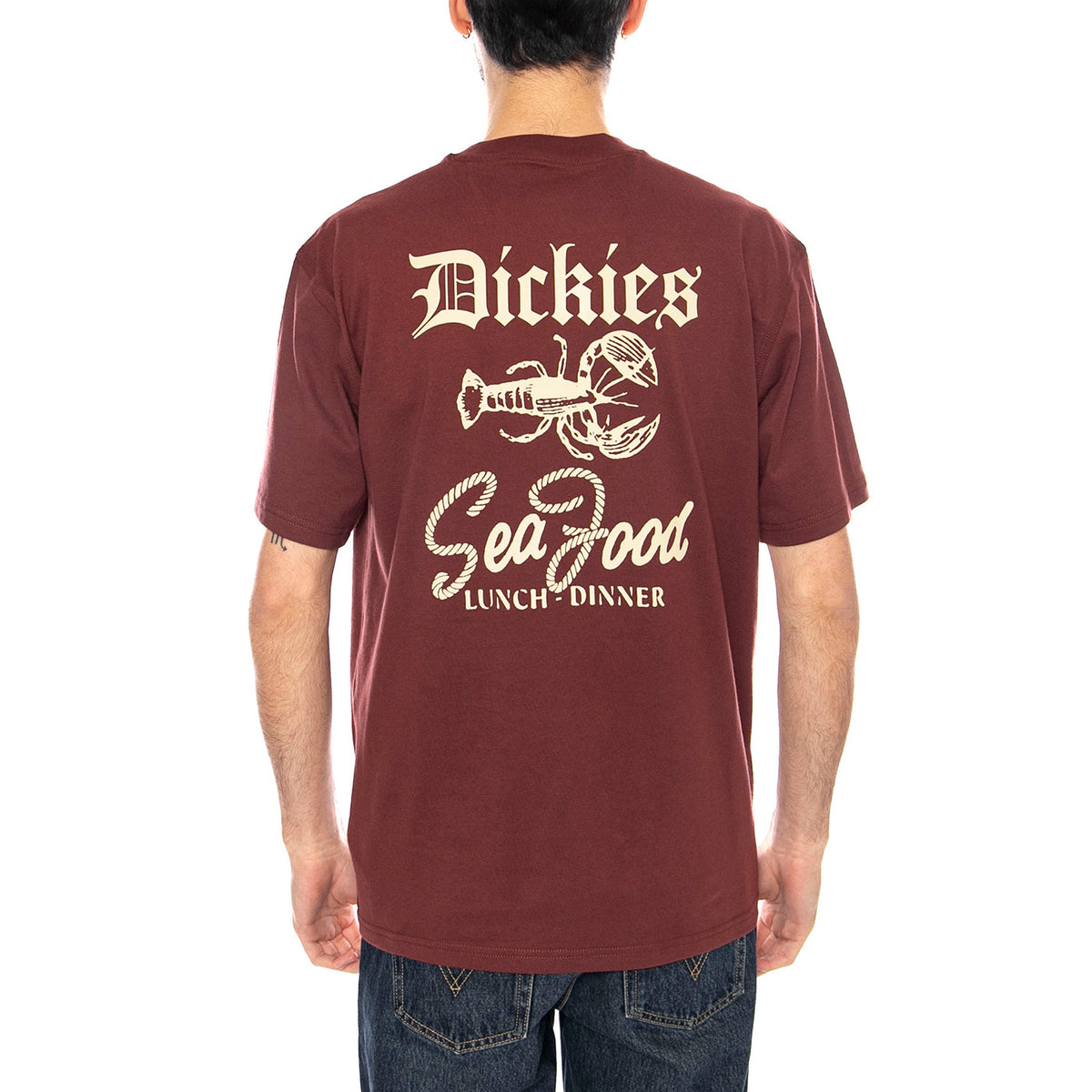 Dickies Diner SS Maglietta -- Maglietta Uomo Bordeaux (Andorra) DK0A87QXL161 . DICKIES 