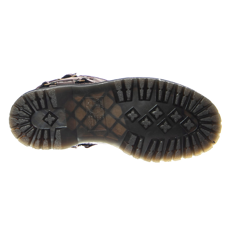 Anistone Hi - Dark Brown / Burnished Waxy Pull Up WP - Stivali Donna Marroni 31901201 . DR.MARTENS 