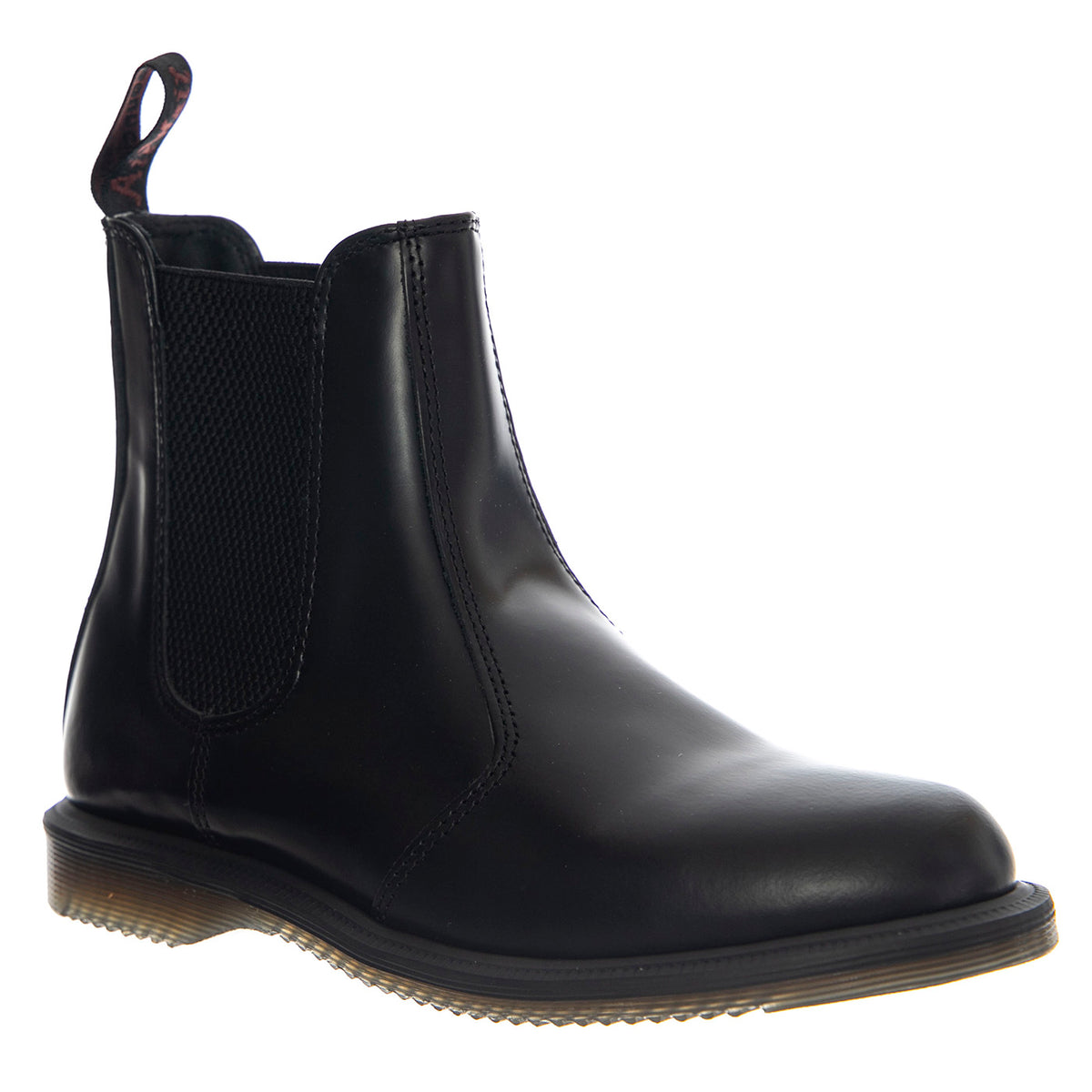 Dr. Martens Flora Black Polished Smooth - Stivali Unisex Neri 32217001 BLK DR.MARTENS 