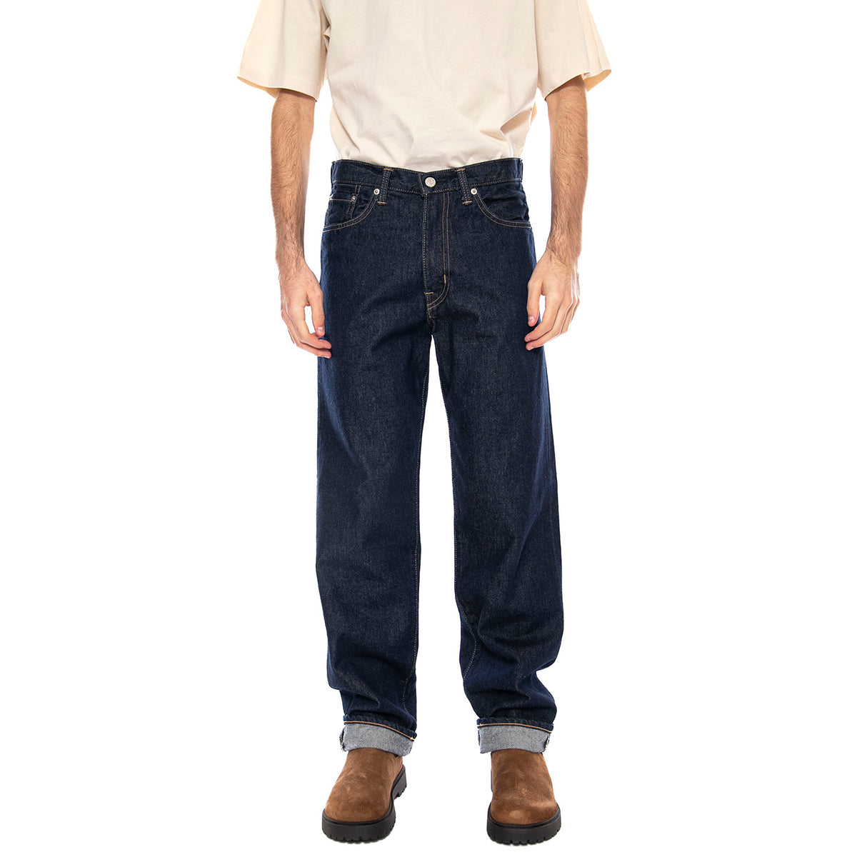 Loose Fit Japan -- Pantaloni Uomo Rinsed Blu I035096. 01.7K EDWIN 