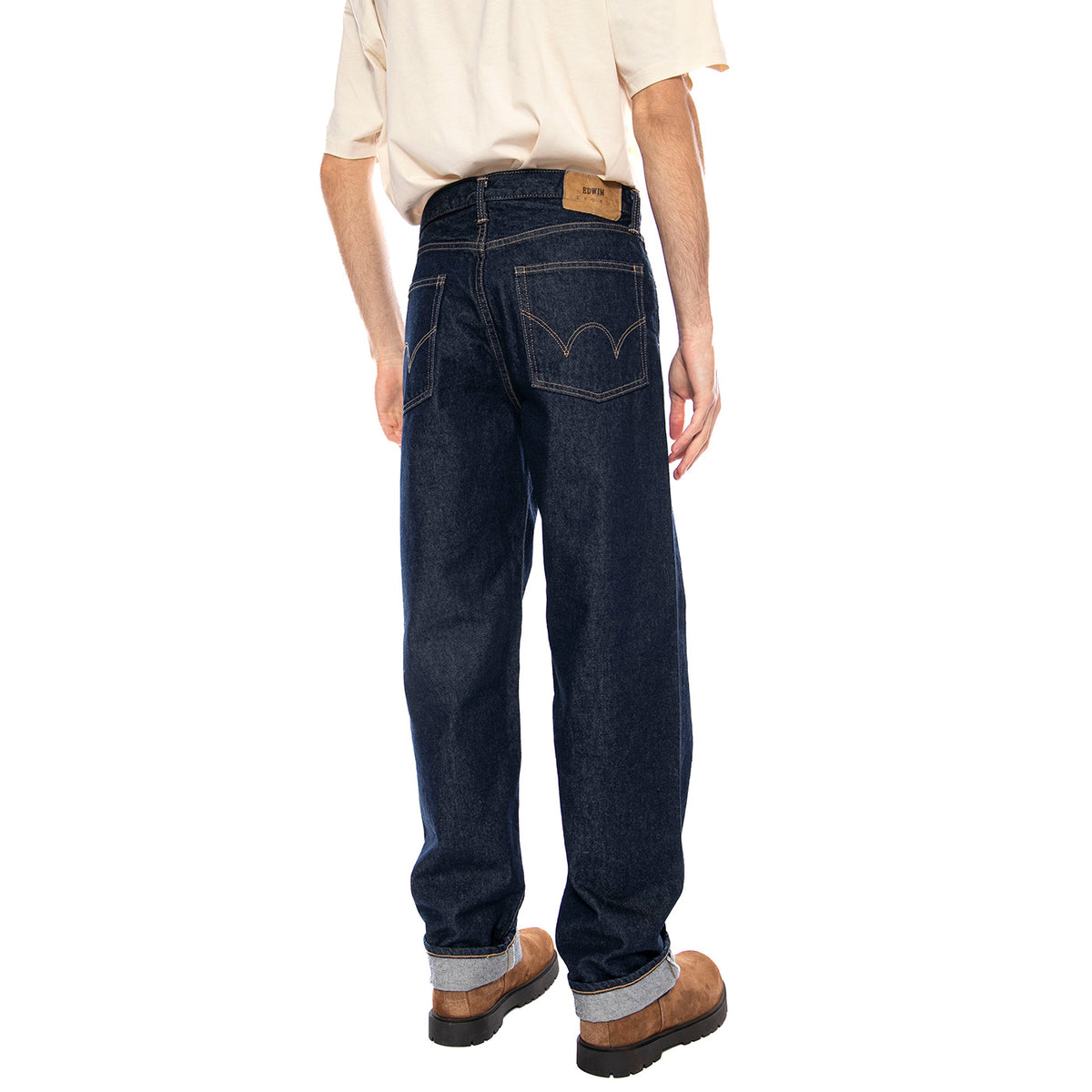 Loose Fit Japan -- Pantaloni Uomo Rinsed Blu I035096. 01.7K EDWIN 