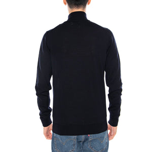 Redchurch Merino Wool -- Maglione Collo Alto Uomo True Navy Blu F4GF9082 412 FARAH 