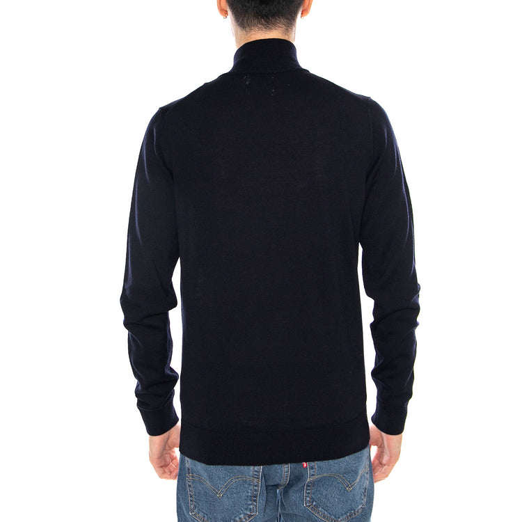 Redchurch Merino Wool -- Maglione Collo Alto Uomo True Navy Blu F4GF9082 412 FARAH 