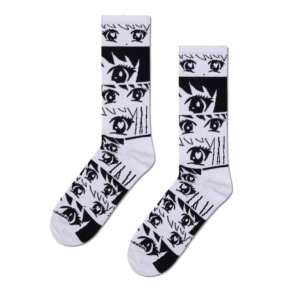 Anime Stripe Sneaker Socks - Calzini Multicolore P003106 WHITE HAPPY SOCKS 