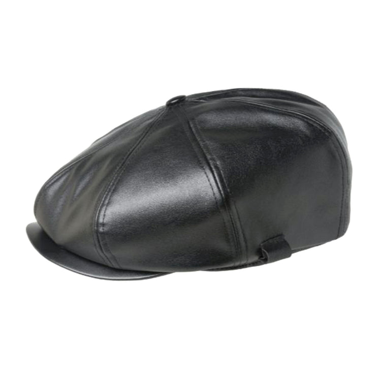 Faux Leather Cap -- Cappello a Coppola Black K5313 BK001 KANGOL 