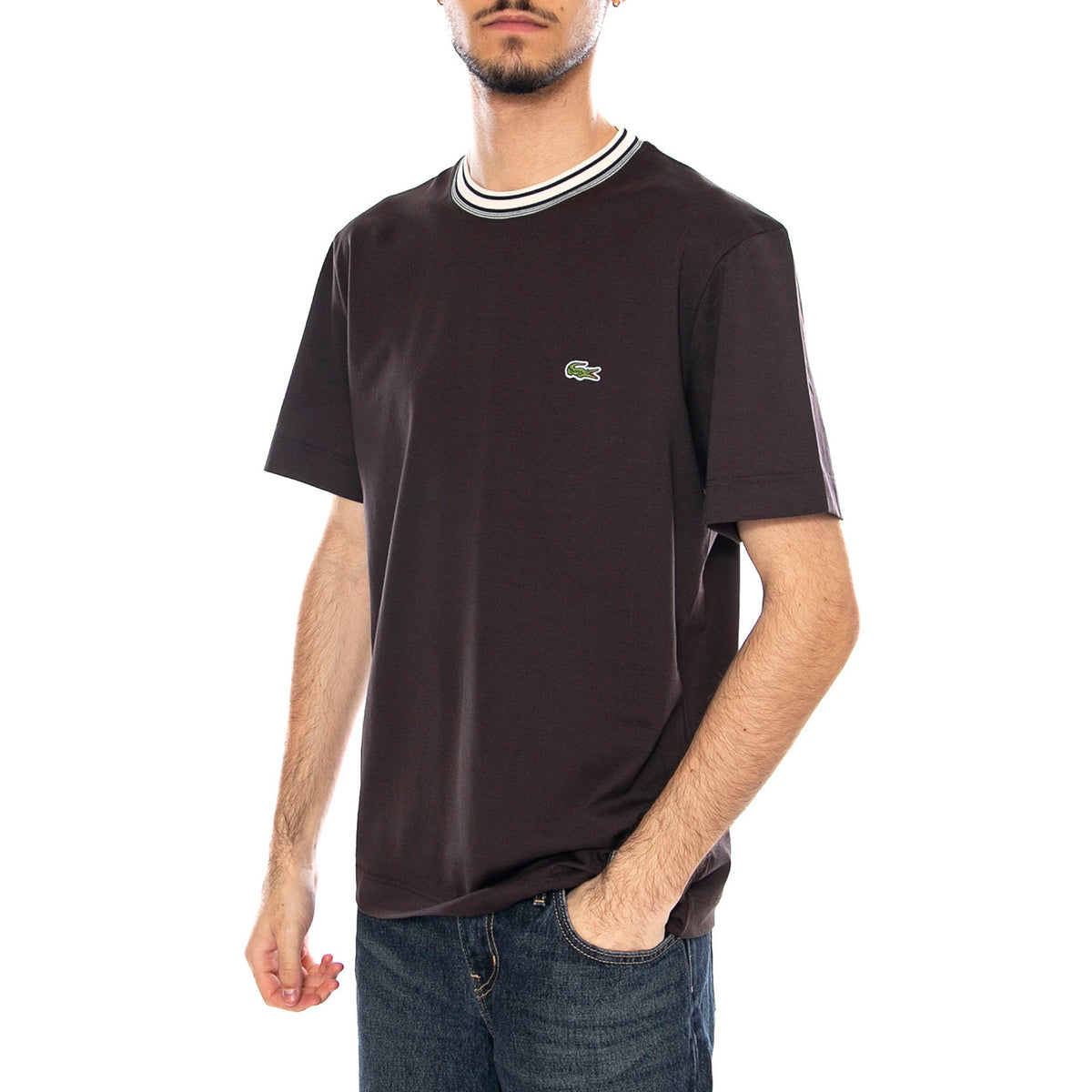 T-Shirt SKB -- Maglietta Uomo Girocollo TH5455-SKB . LACOSTE 