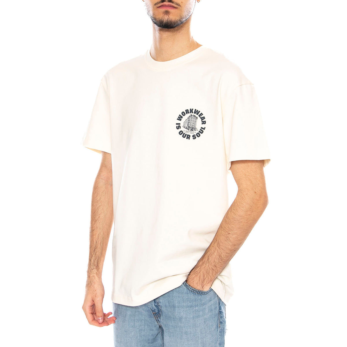WW Graphic Tee -- Maglietta Uomo Ecru 112370484 . LEE 