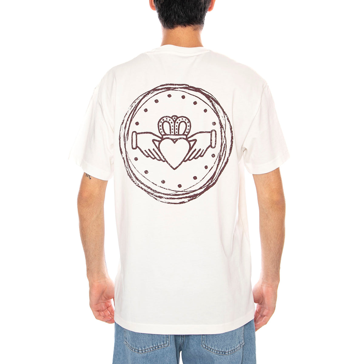 Relaxed Graphic Tee Ecru - Maglietta Girocollo Uomo Panna 112370511 . LEE 