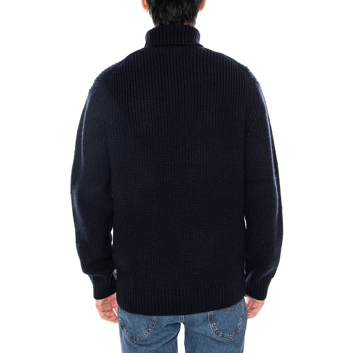 Heavy Turtleneck Rivet Navy - Maglione Collo Alto Uomo Blu 112370542 . LEE 