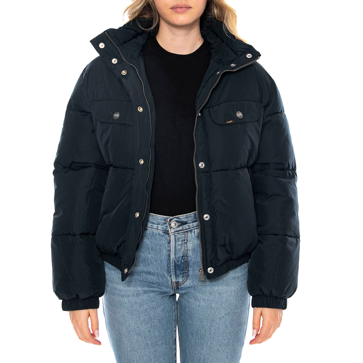 Rider Puffer Jacket Black -- Giacca Piumino Donna Nero 112370872 . LEE 