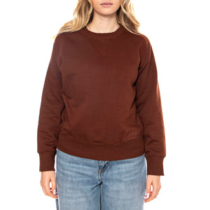 Raglan Crew SWS Luxe Brown -- Maglione Donna Marrone 112371293 . LEE 