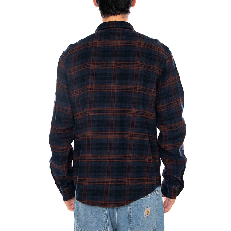 Clean Western Shirt Luxe Rivet Navy - Camicia a Quadri Uomo Blu / Multicolore 112371318 . LEE 