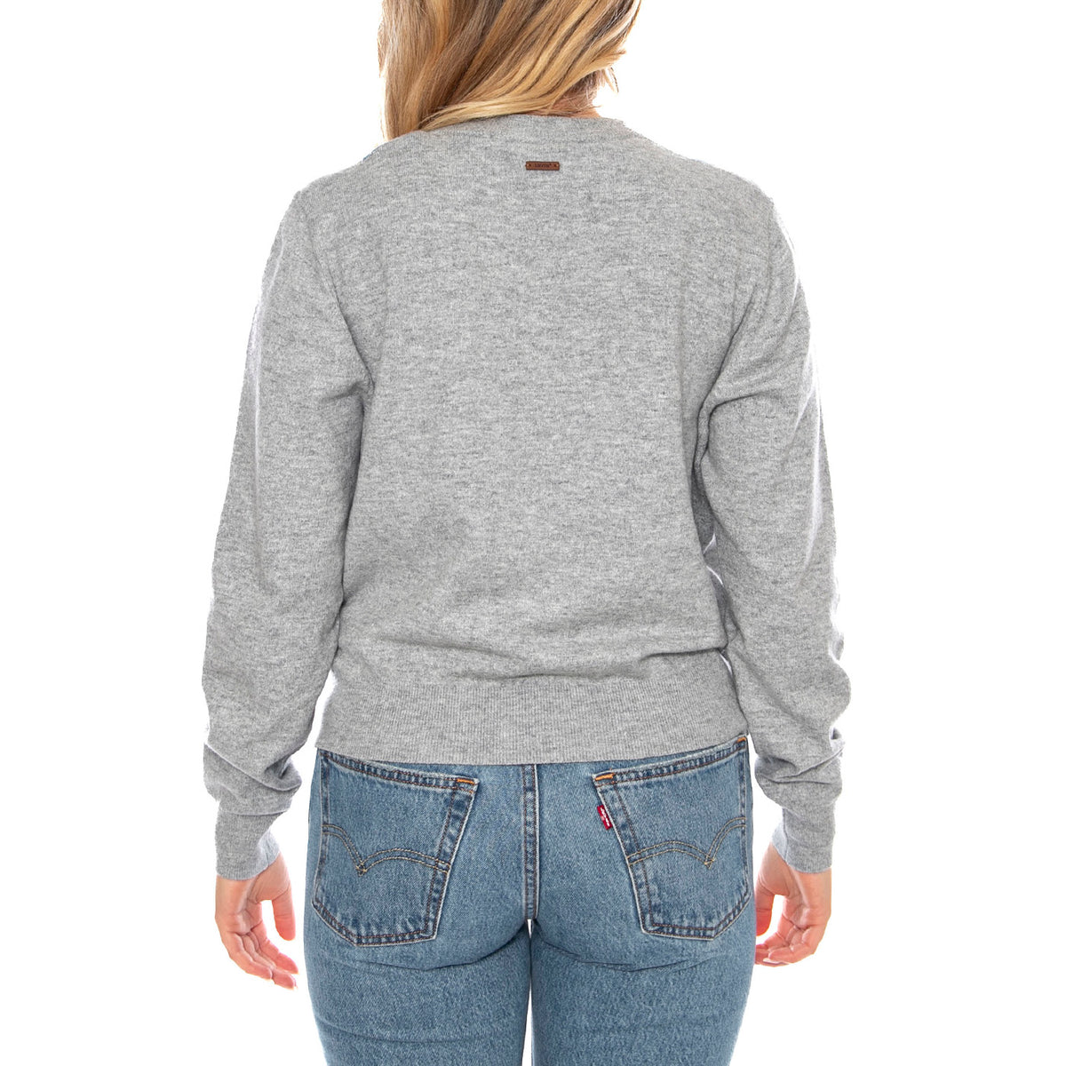 Super Soft Crewneck Cardi Elgin Placed A Blue -- Cardigan Donna Multicolore 0037P-0005 . LEVIS 