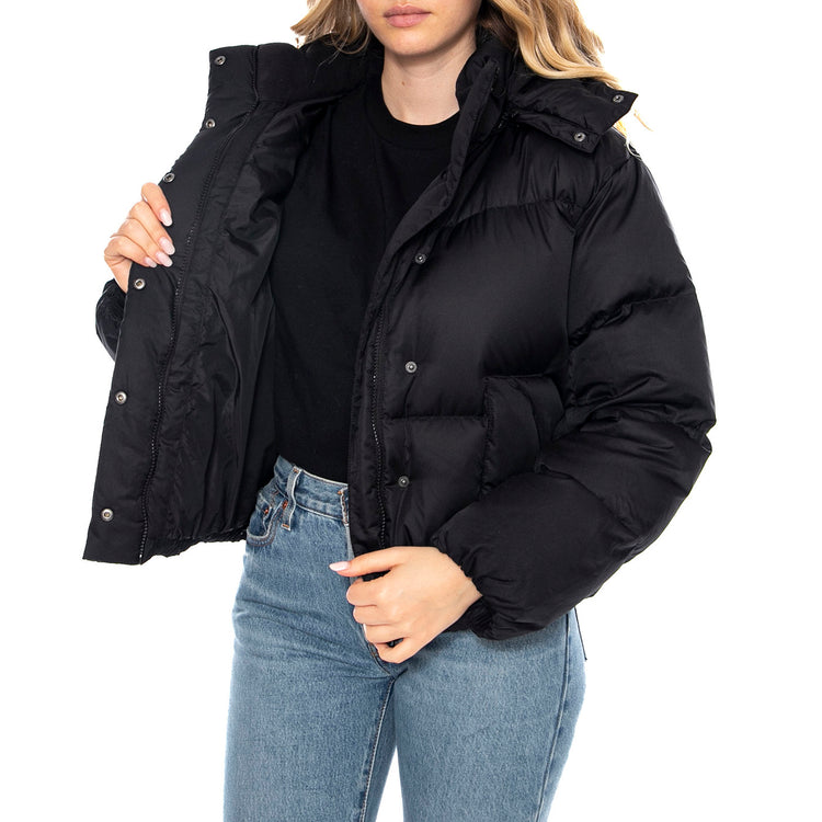 Western Bubble Shortie - Anthracite Night Black - Giacca Piumino Donna Nera 003MD-0001 . LEVIS 