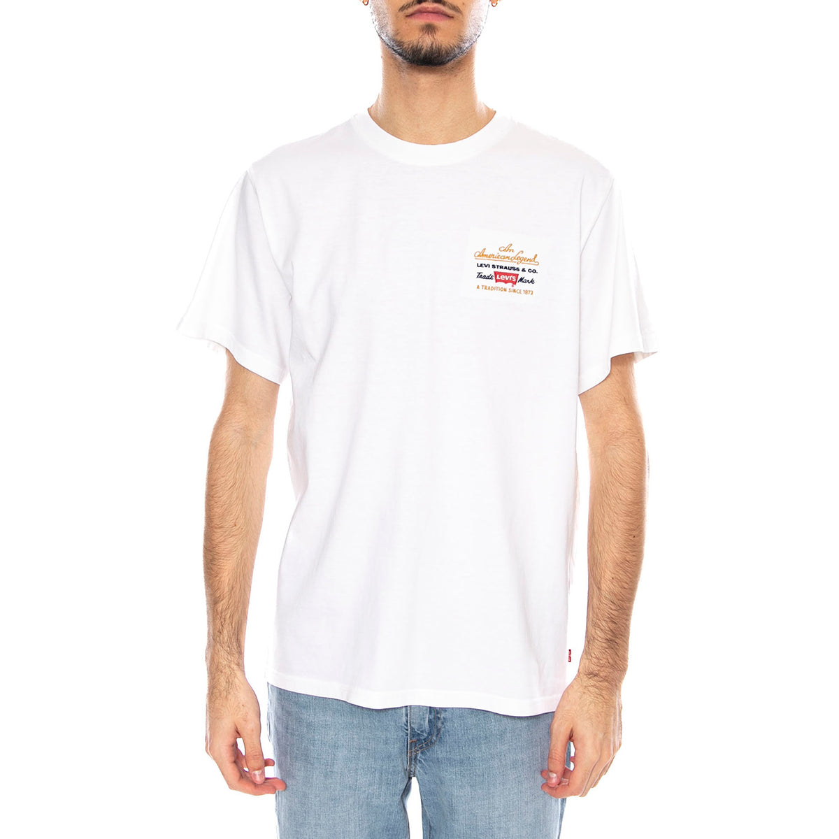 SS Relaxed Fit Tee Archive Sport EMB PRE -- Maglietta Uomo Bianca 16143-2095 . LEVIS 