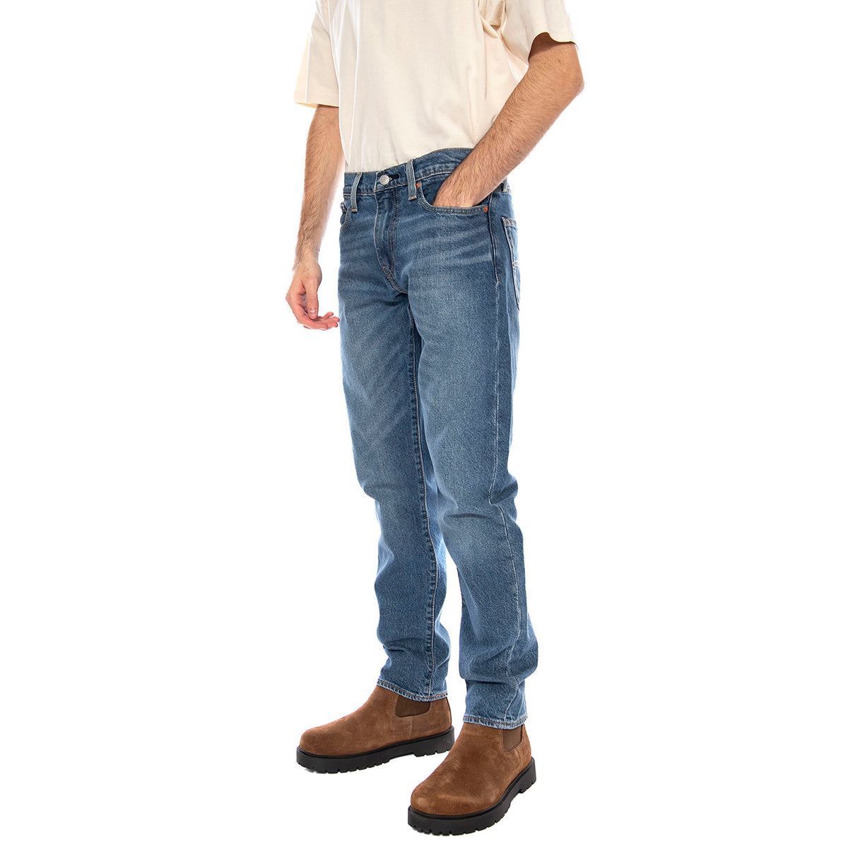 502 Taper Almost Warm -- Pantaloni Uomo Med Indigo Blu 29507-1464 . LEVIS 