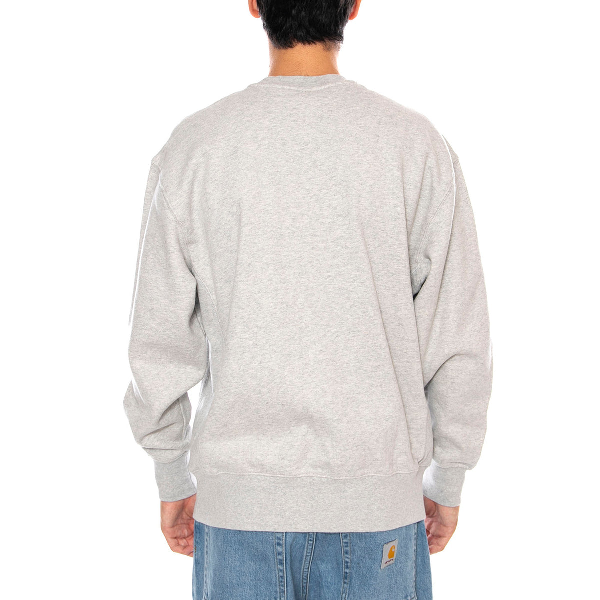 Authentic Crew Light Gray Heather Bros BC03 Neutral - Felpa Girocollo Uomo Grigia A9244-0001 . LEVIS 