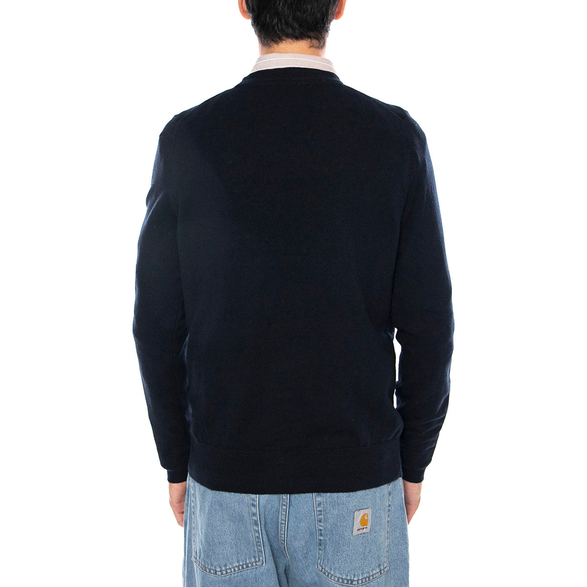 Cotton Merino Crew Neck Jumper Dark Navy - Maglione Uomo Blu KN2110VC-Z271 . LYLE & SCOTT 