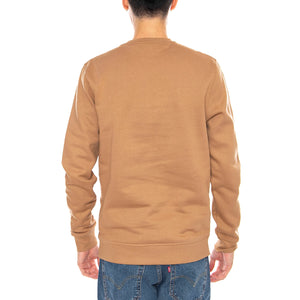 Brushed Back Crew Neck Sweatsh Tiger Eye - Felpa Uomo Marrone ML1131V-X851 . LYLE & SCOTT 