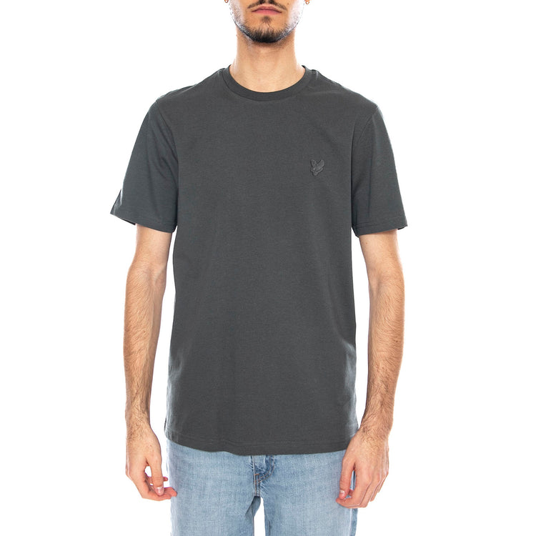 Tonal Eagle Plain T-Shirt Black Water - Maglietta Girocollo Uomo Verde TS400TON-X887 . LYLE & SCOTT 