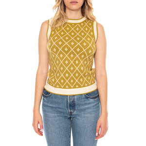 Sweaters 500 Oil Diamond - Gilet Smanicato Donna Multicolore 3.50.200.07 . MD'M 