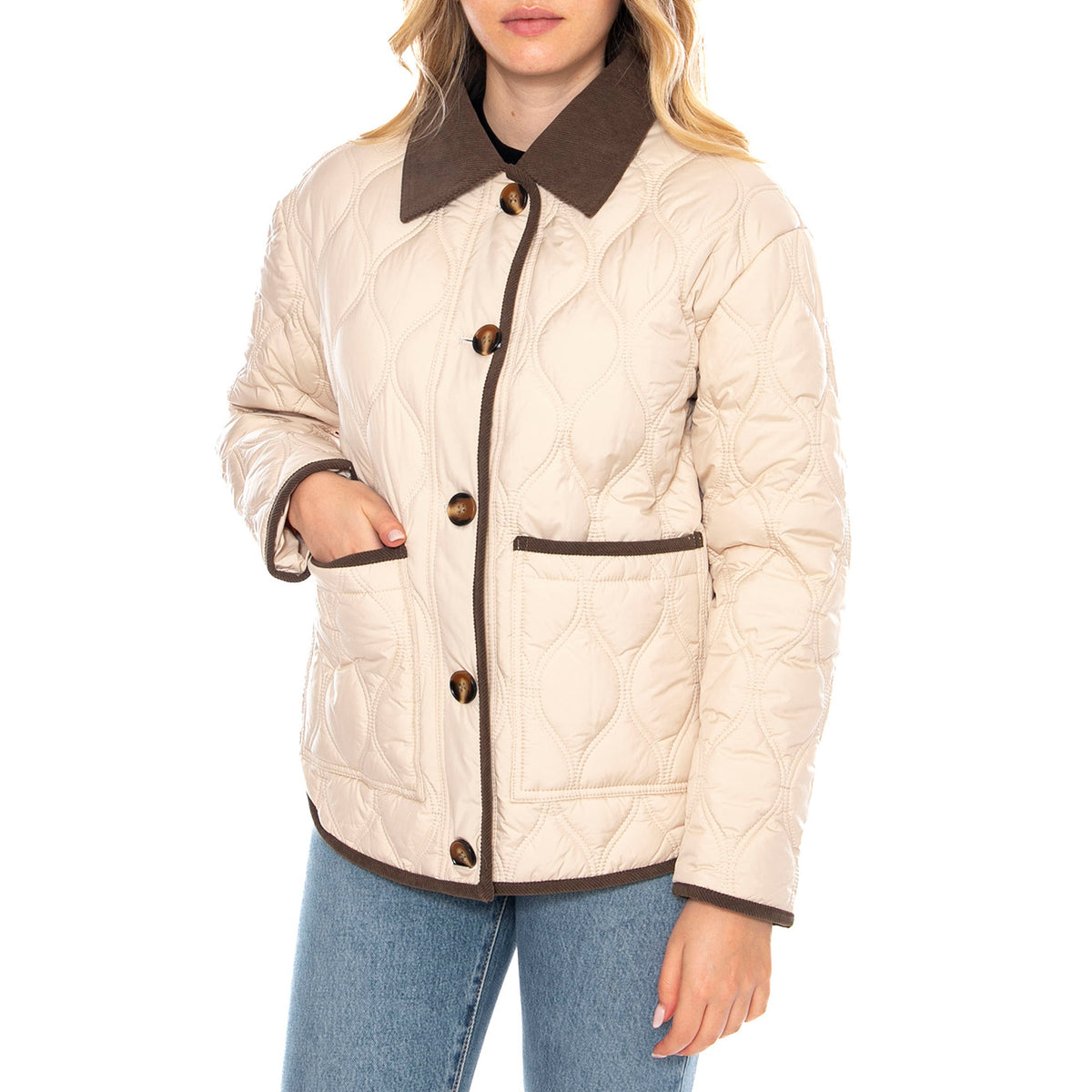 MD M Parkas 161 Taupe - Giacca Donna Beige 3.96.265.17 . MD'M 