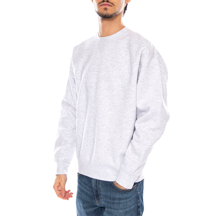 Established Works Bold Crew II Fleece Light Grey - Felpa Girocollo Uomo Grigia 112480152 AGRY OBEY 