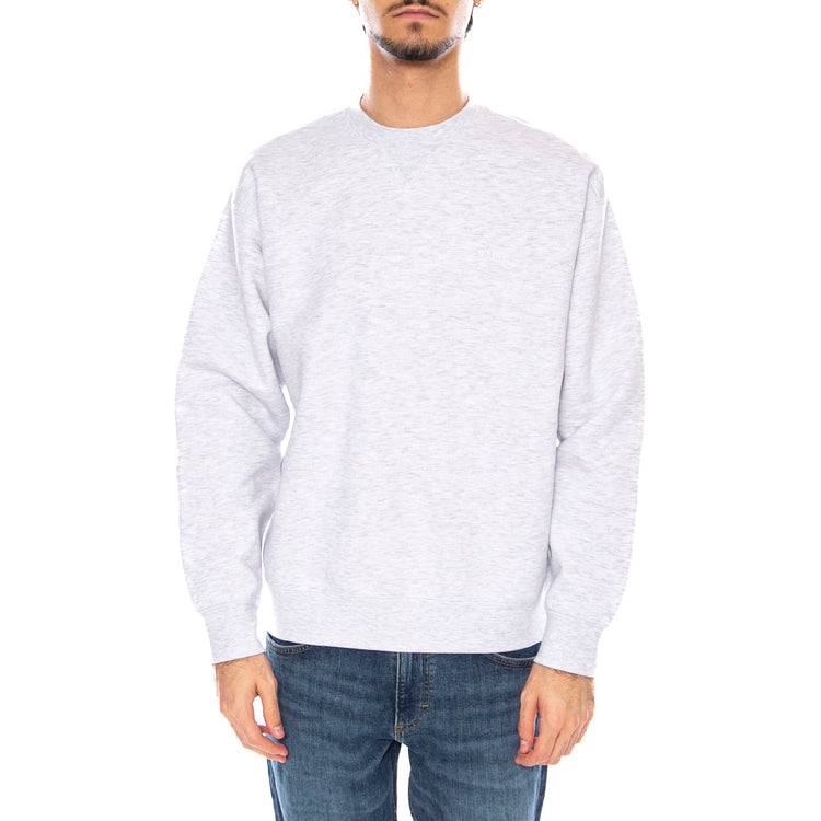 Established Works Bold Crew II Fleece Light Grey - Felpa Girocollo Uomo Grigia 112480152 AGRY OBEY 