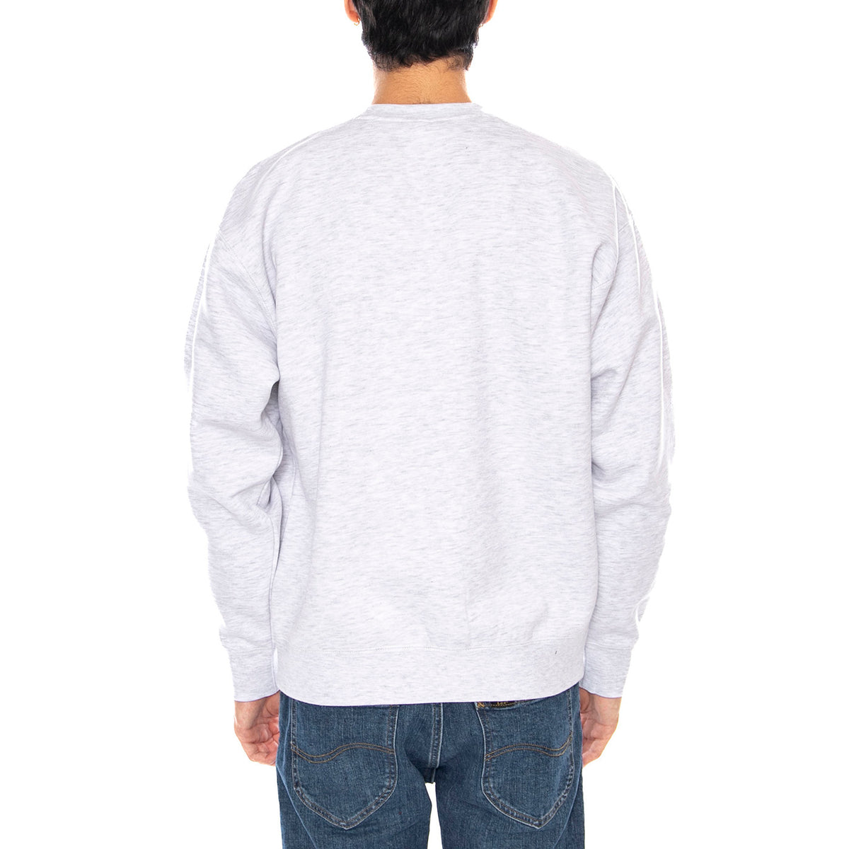 Established Works Bold Crew II Fleece Light Grey - Felpa Girocollo Uomo Grigia 112480152 AGRY OBEY 