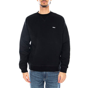 Established Works Bold Crew II Fleece Black - Felpa Girocollo Nera 112480152 BLK OBEY 