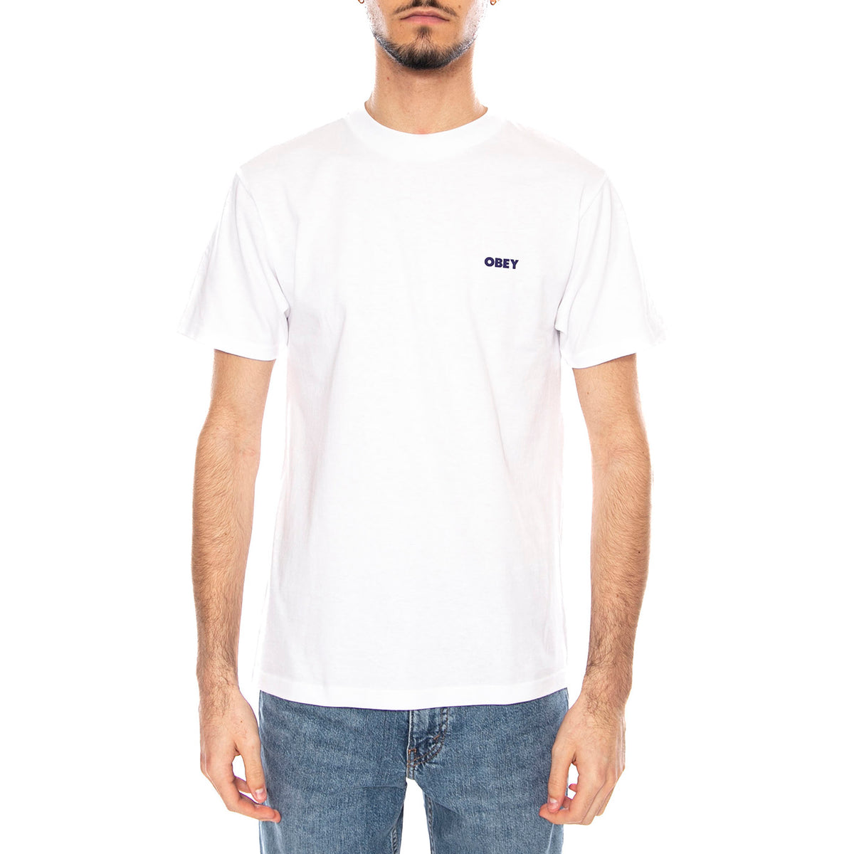 Obey Erase All Thought Tee -- Maglietta Girocollo Uomo Bianca 165264212 WHT OBEY 