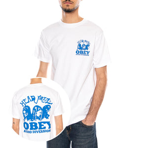 Obey Head Jazz 2 Maglietta -- Maglietta Uomo Bianca 165264222 WHT OBEY 