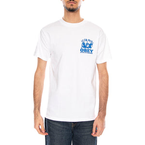Obey Head Jazz 2 Maglietta -- Maglietta Uomo Bianca 165264222 WHT OBEY 