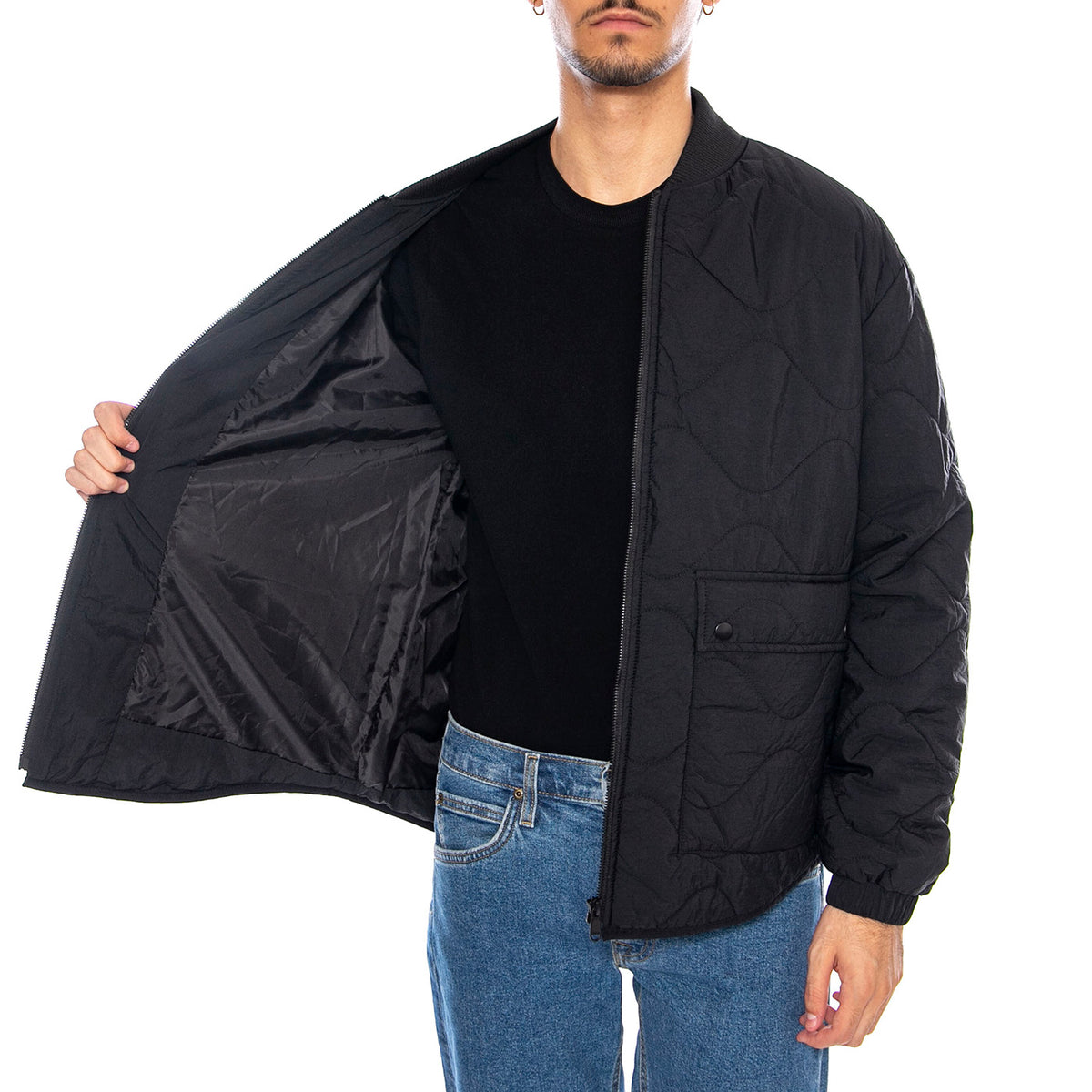 Wren Quilted Jacket OTW Black - Giacca Uomo Nera 22034724-4863612 . ONLY & SONS 