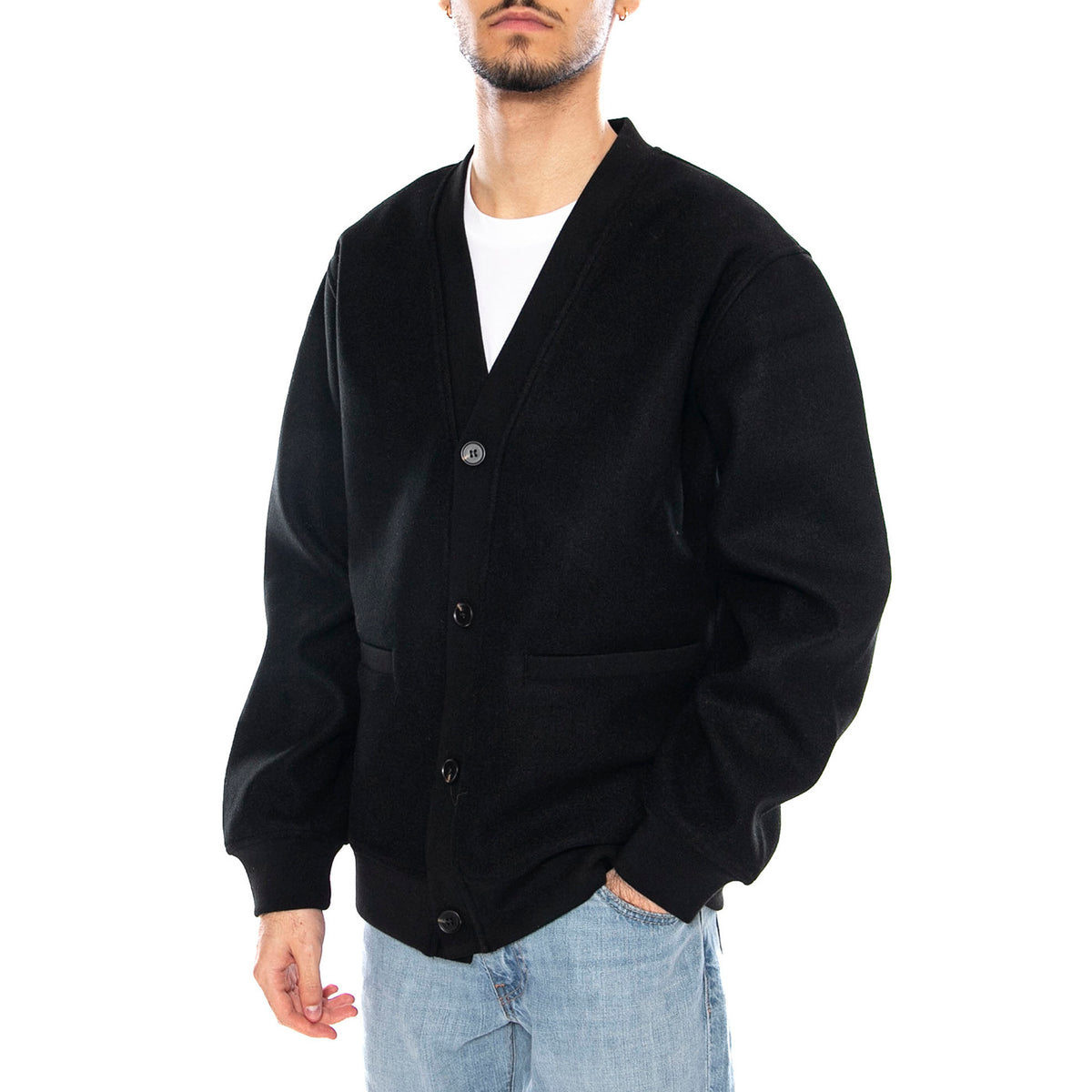 Victor Cardigan OTW -- Cardigan Uomo Nero 22034895-4807670 . ONLY & SONS 