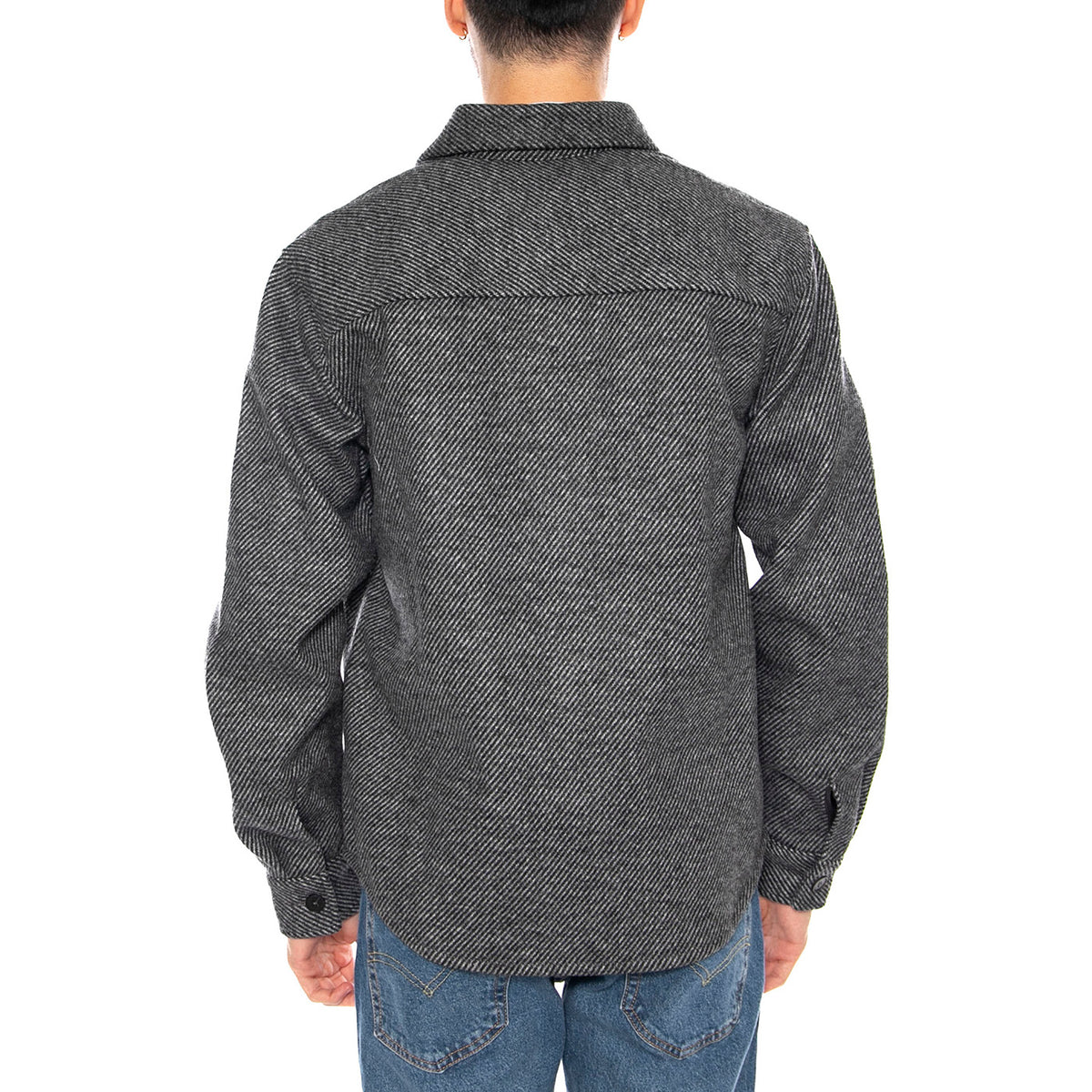 Micah Twill Overshirt FRML -- Camicia Overshirt Uomo Medium Grey Melange 22035478-4839391 . ONLY & SONS 